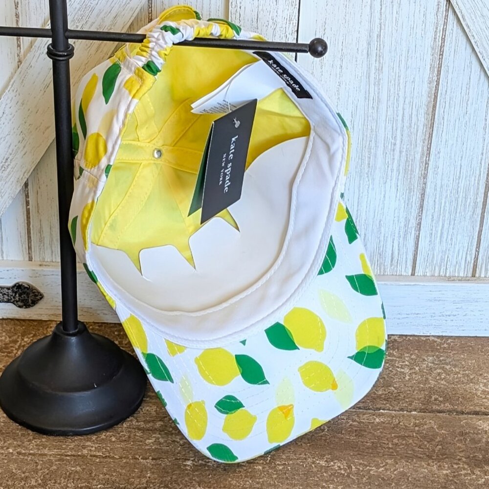 ♠️ Kate Spade New York 🍋Lemon Toss Baseball Cap NWT - Picture 6 of 7